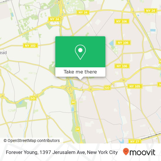 Forever Young, 1397 Jerusalem Ave map