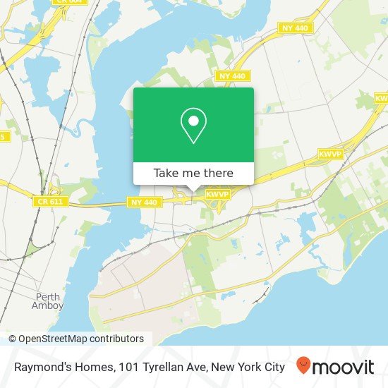 Mapa de Raymond's Homes, 101 Tyrellan Ave