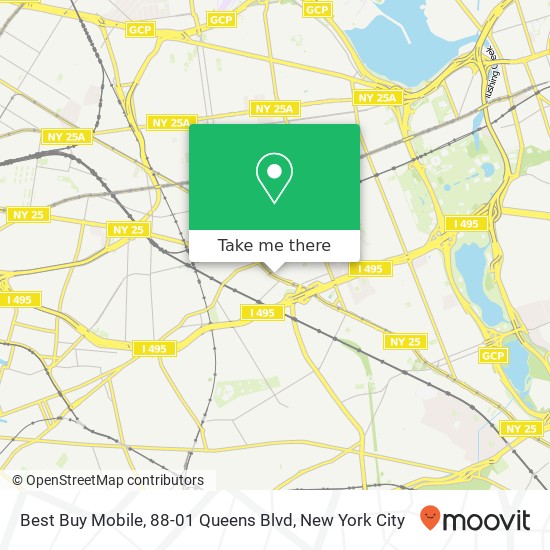 Mapa de Best Buy Mobile, 88-01 Queens Blvd