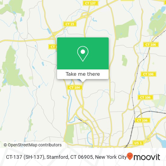 Mapa de CT-137 (SH-137), Stamford, CT 06905