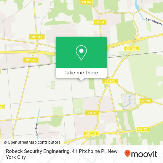 Mapa de Robeck Security Engineering, 41 Pitchpine Pl