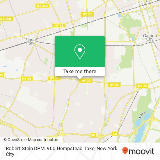 Mapa de Robert Stein DPM, 960 Hempstead Tpke