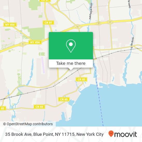 35 Brook Ave, Blue Point, NY 11715 map