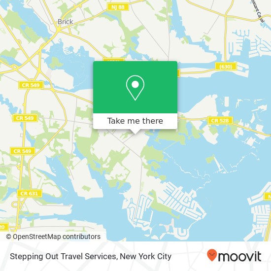 Stepping Out Travel Services map