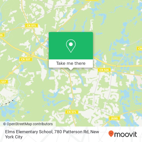 Elms Elementary School, 780 Patterson Rd map