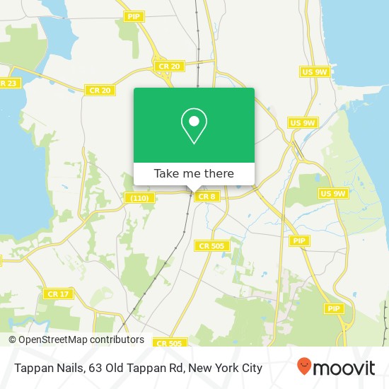 Mapa de Tappan Nails, 63 Old Tappan Rd