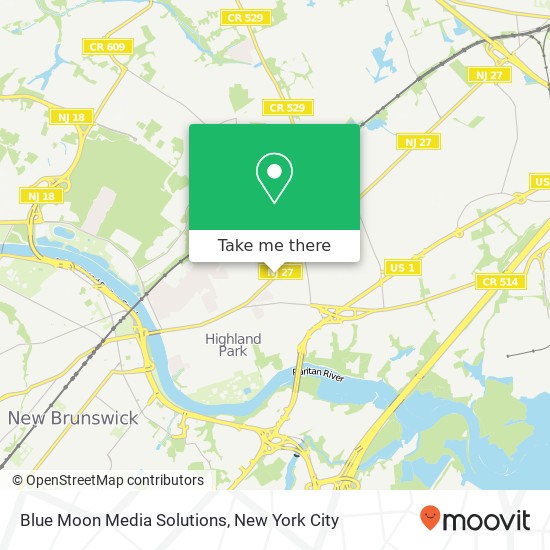 Blue Moon Media Solutions map