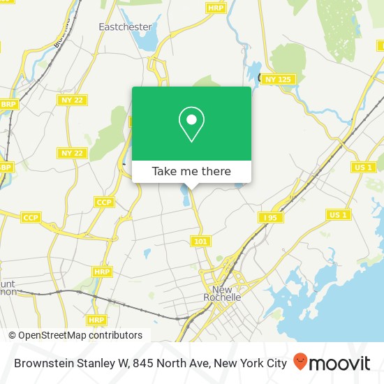 Mapa de Brownstein Stanley W, 845 North Ave