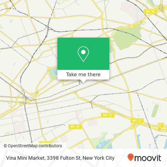Vina Mini Market, 3398 Fulton St map