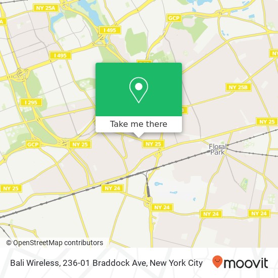 Mapa de Bali Wireless, 236-01 Braddock Ave