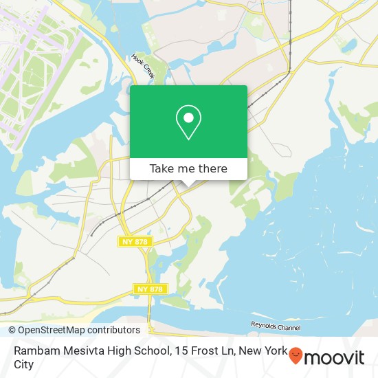 Mapa de Rambam Mesivta High School, 15 Frost Ln