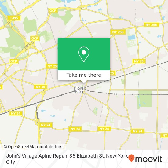 Mapa de John's Village Aplnc Repair, 36 Elizabeth St