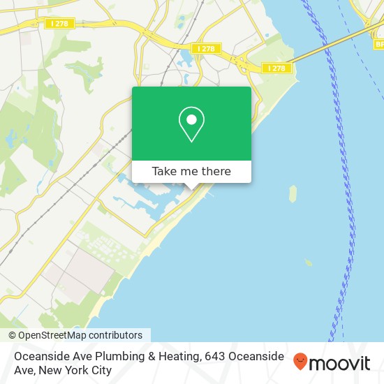 Mapa de Oceanside Ave Plumbing & Heating, 643 Oceanside Ave