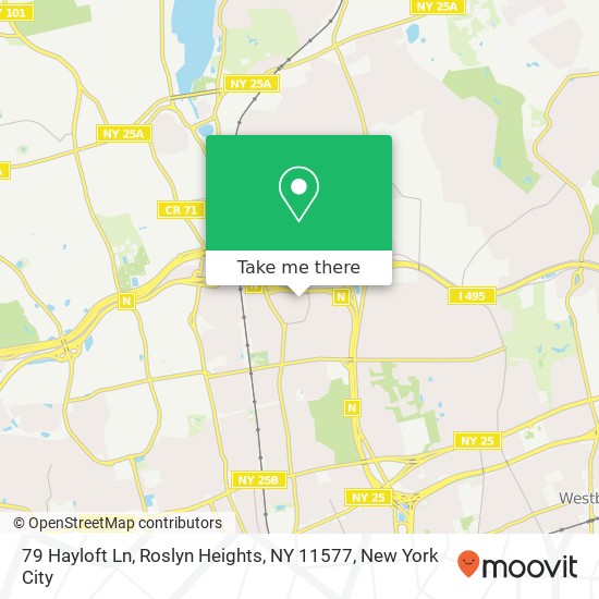 Mapa de 79 Hayloft Ln, Roslyn Heights, NY 11577