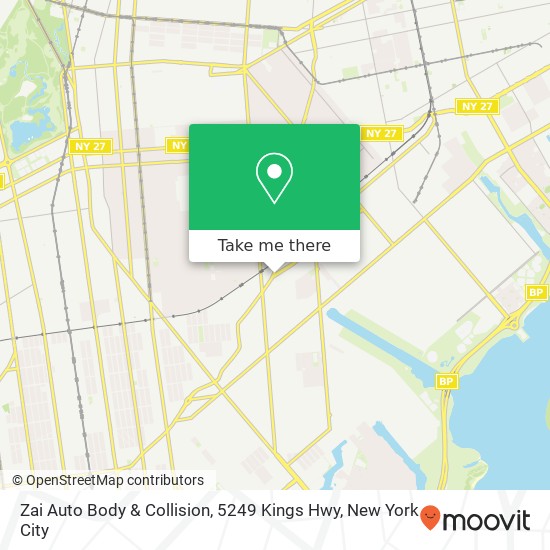 Zai Auto Body & Collision, 5249 Kings Hwy map