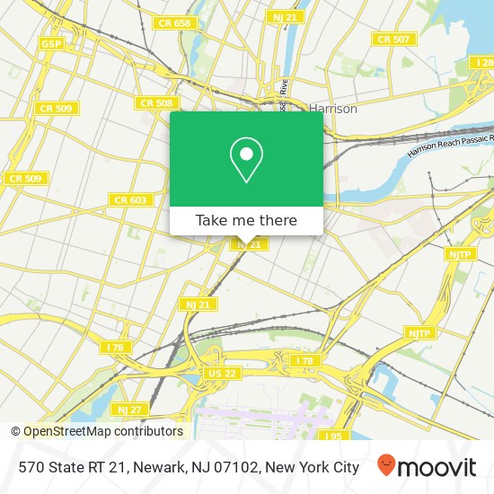 570 State RT 21, Newark, NJ 07102 map