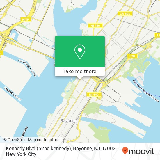 Kennedy Blvd (52nd kennedy), Bayonne, NJ 07002 map