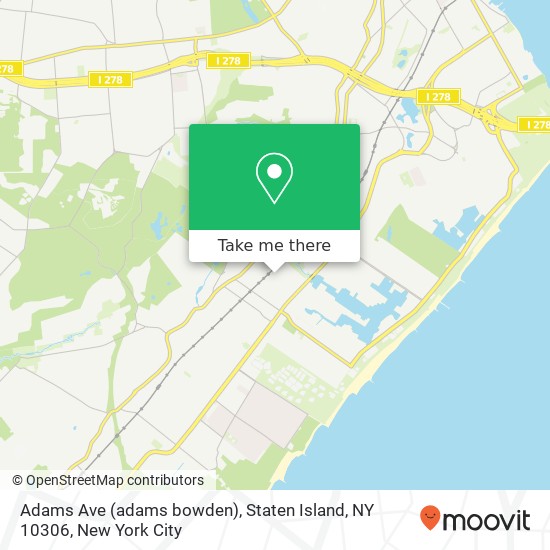 Adams Ave (adams bowden), Staten Island, NY 10306 map