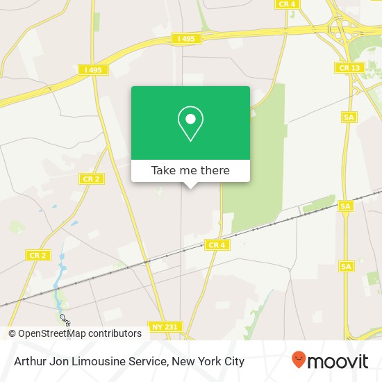 Arthur Jon Limousine Service map