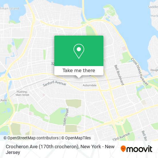 Crocheron Ave (170th crocheron) map