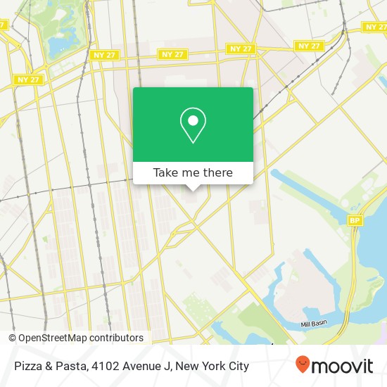 Mapa de Pizza & Pasta, 4102 Avenue J