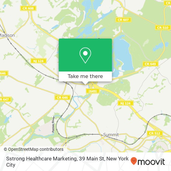Mapa de Sstrong Healthcare Marketing, 39 Main St