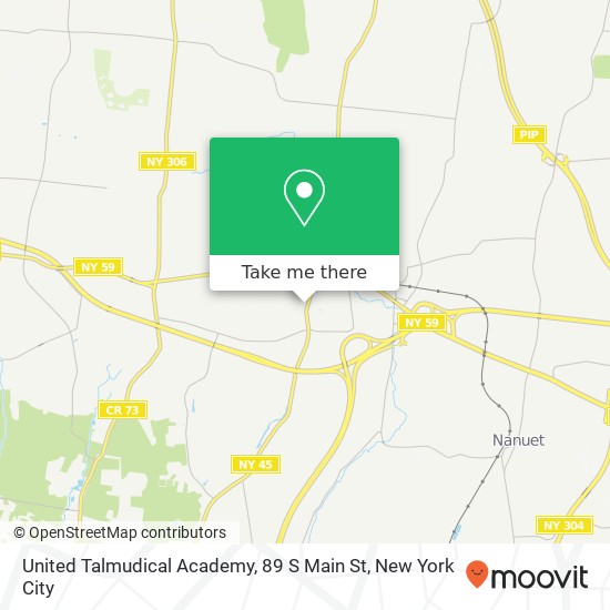 Mapa de United Talmudical Academy, 89 S Main St