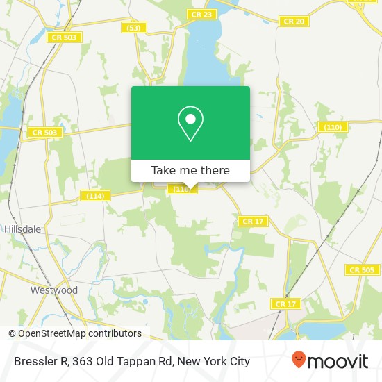 Mapa de Bressler R, 363 Old Tappan Rd