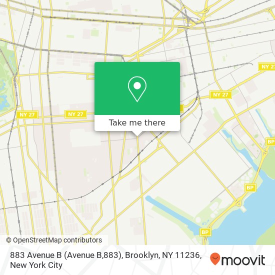 883 Avenue B (Avenue B,883), Brooklyn, NY 11236 map