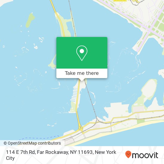 Mapa de 114 E 7th Rd, Far Rockaway, NY 11693