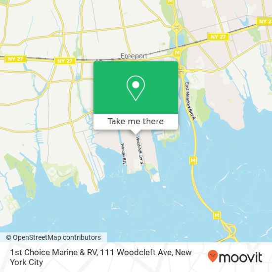 1st Choice Marine & RV, 111 Woodcleft Ave map