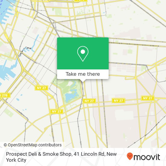 Mapa de Prospect Deli & Smoke Shop, 41 Lincoln Rd