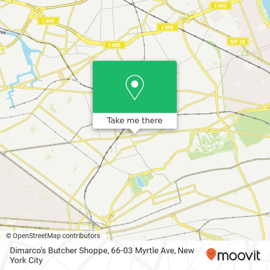Mapa de Dimarco's Butcher Shoppe, 66-03 Myrtle Ave