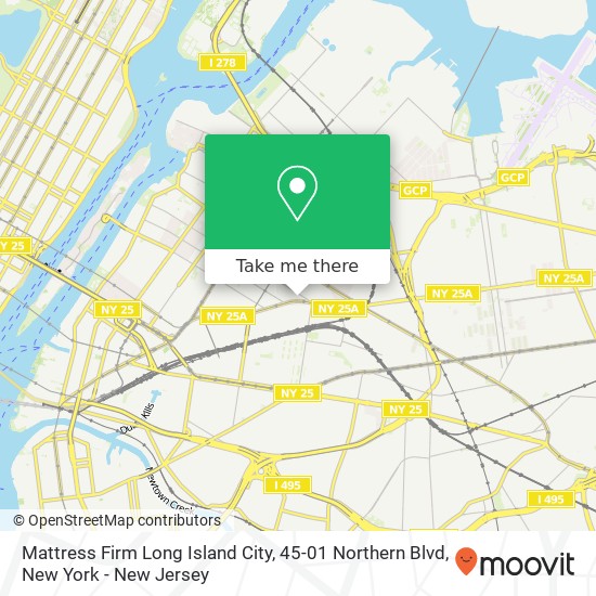 Mattress Firm Long Island City, 45-01 Northern Blvd map