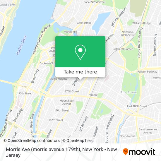 Morris Ave (morris avenue 179th) map