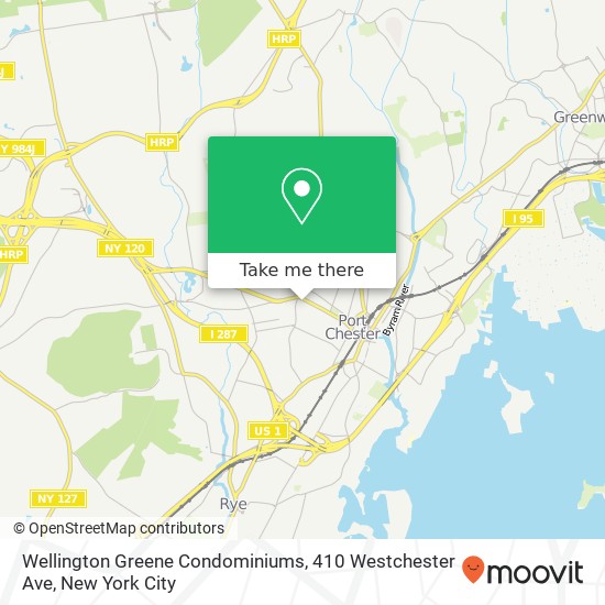 Wellington Greene Condominiums, 410 Westchester Ave map