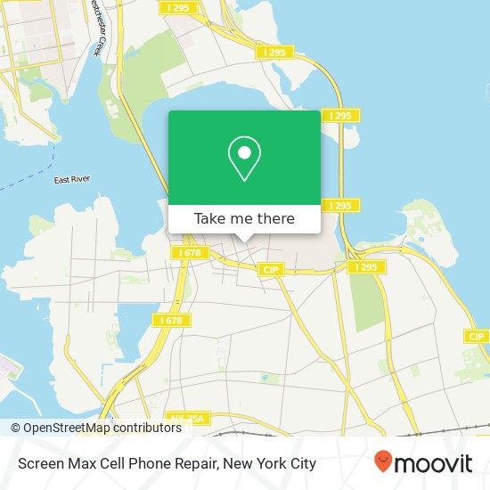 Screen Max Cell Phone Repair, 12-44 Clintonville St map