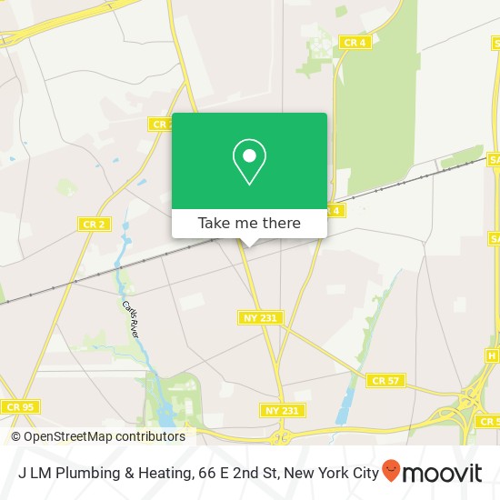 J LM Plumbing & Heating, 66 E 2nd St map