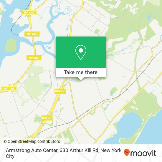 Mapa de Armstrong Auto Center, 630 Arthur Kill Rd