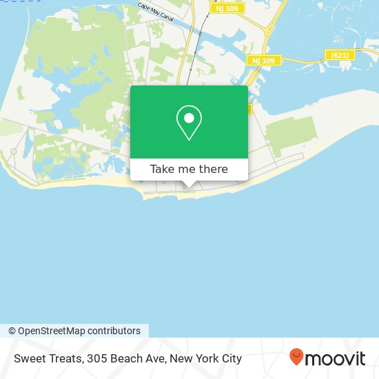 Mapa de Sweet Treats, 305 Beach Ave