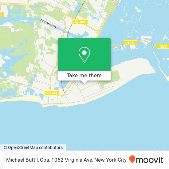 Mapa de Michael Buttil, Cpa, 1062 Virginia Ave