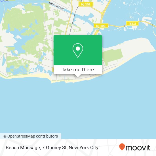 Mapa de Beach Massage, 7 Gurney St