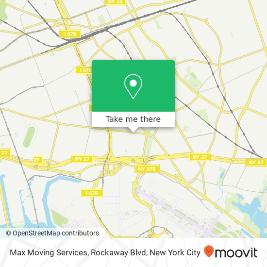 Max Moving Services, Rockaway Blvd map