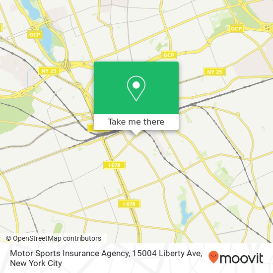 Mapa de Motor Sports Insurance Agency, 15004 Liberty Ave