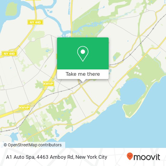 Mapa de A1 Auto Spa, 4463 Amboy Rd