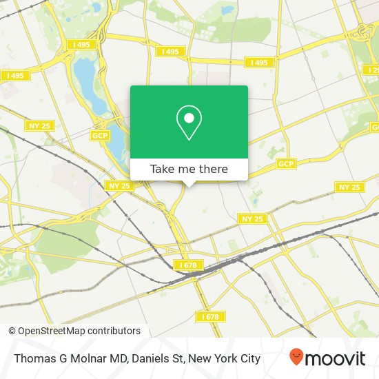 Thomas G Molnar MD, Daniels St map