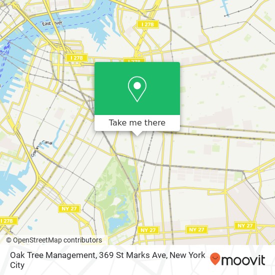 Oak Tree Management, 369 St Marks Ave map