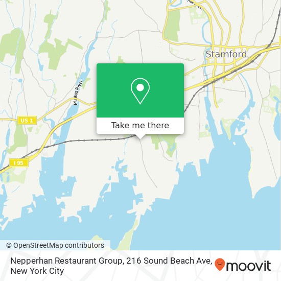 Mapa de Nepperhan Restaurant Group, 216 Sound Beach Ave