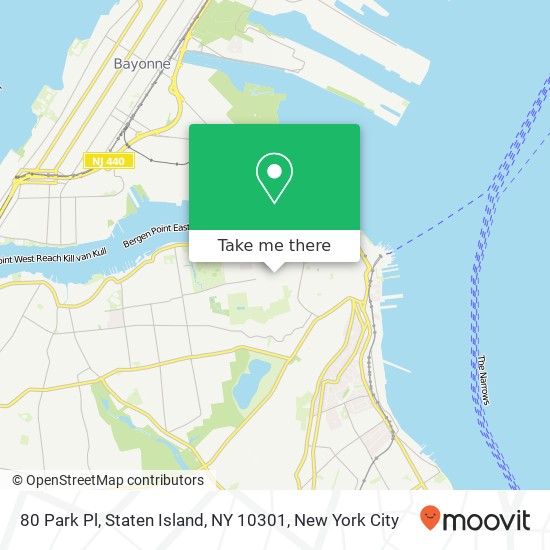 80 Park Pl, Staten Island, NY 10301 map