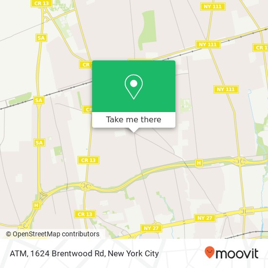 ATM, 1624 Brentwood Rd map